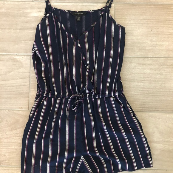 Banana Republic stripe short romper - Picture 3 of 8